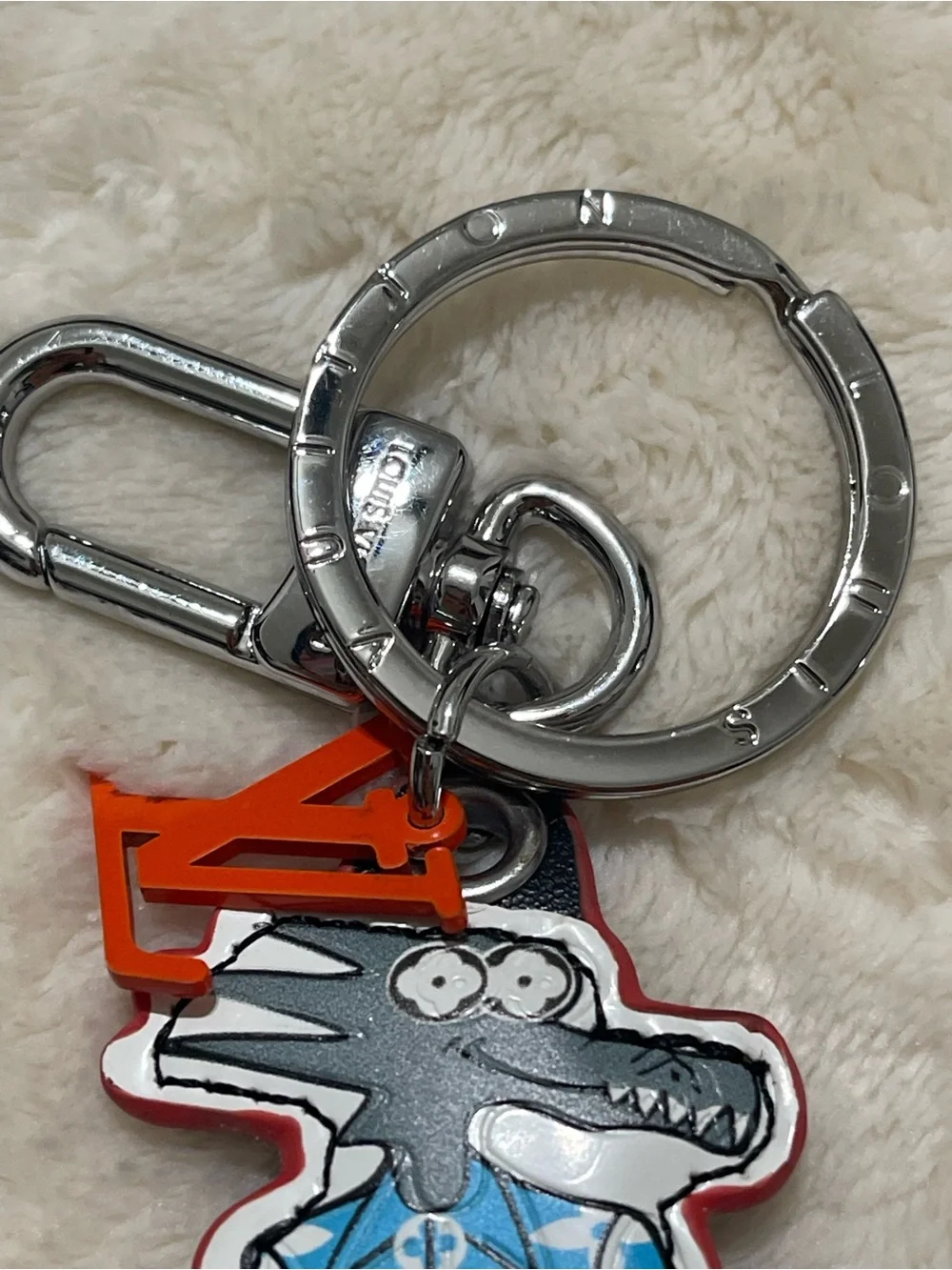 Louis Vuitton Multicolor Cartoon Dog Key Holder